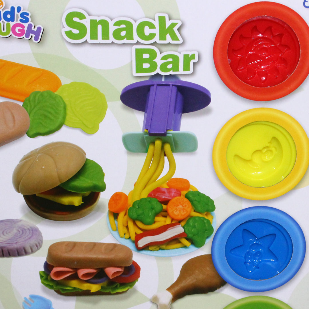 Snack Bar Dough Play Set with 4 Dough Cups