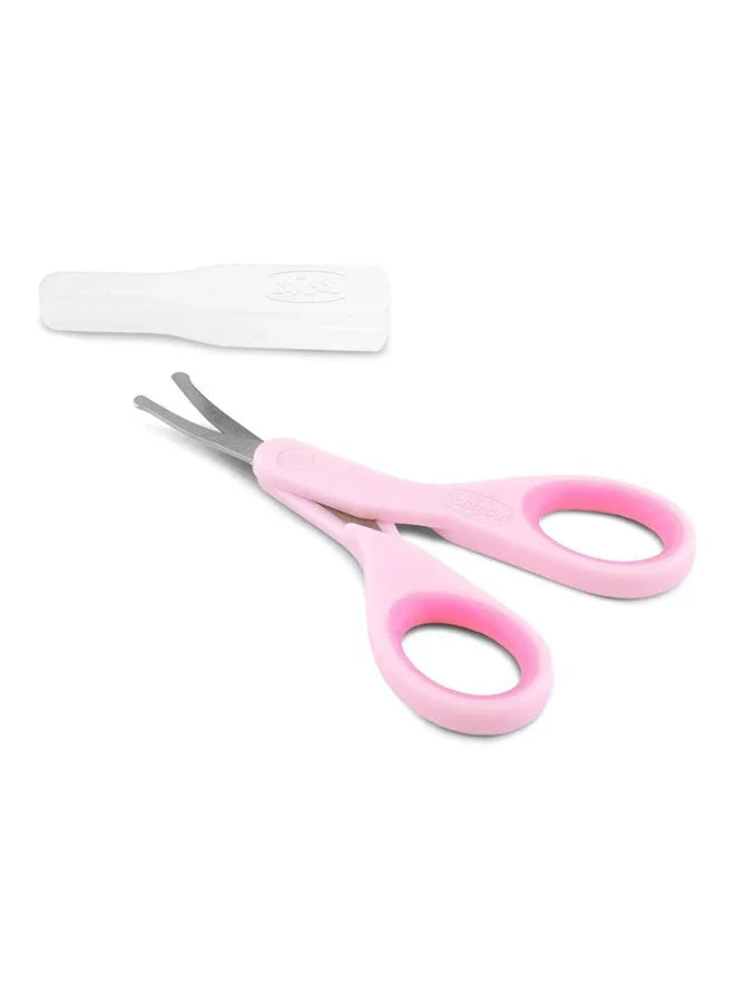 Chicco Baby Moments Round Tip Baby Nail Scissors 0m+ Pink 1 Pc - Baby Essentials