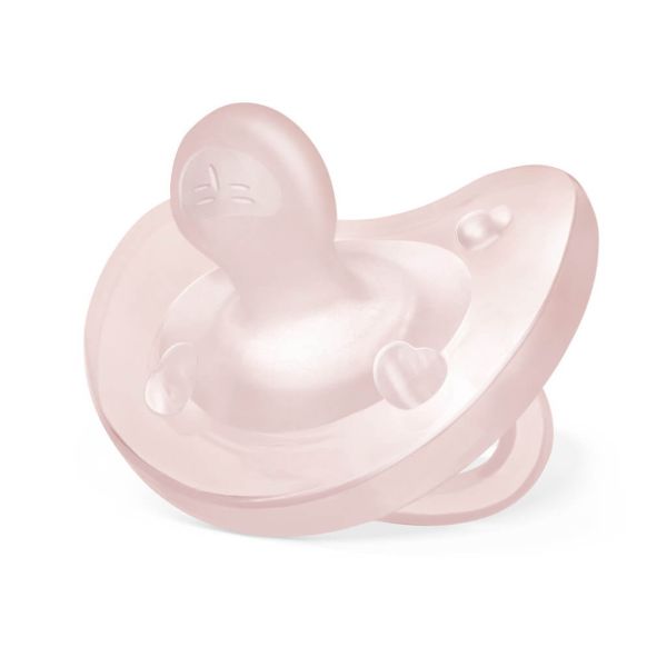 Chicco Silicone Physio Forma Soft Soother - Pink