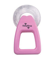 Baby Time Water Filled Teether With Handle - Pink