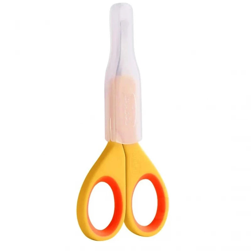 Chicco Forbicine Baby Hygiene Blade Nail Scissors Stainless Steel With Cover For Kids Safety