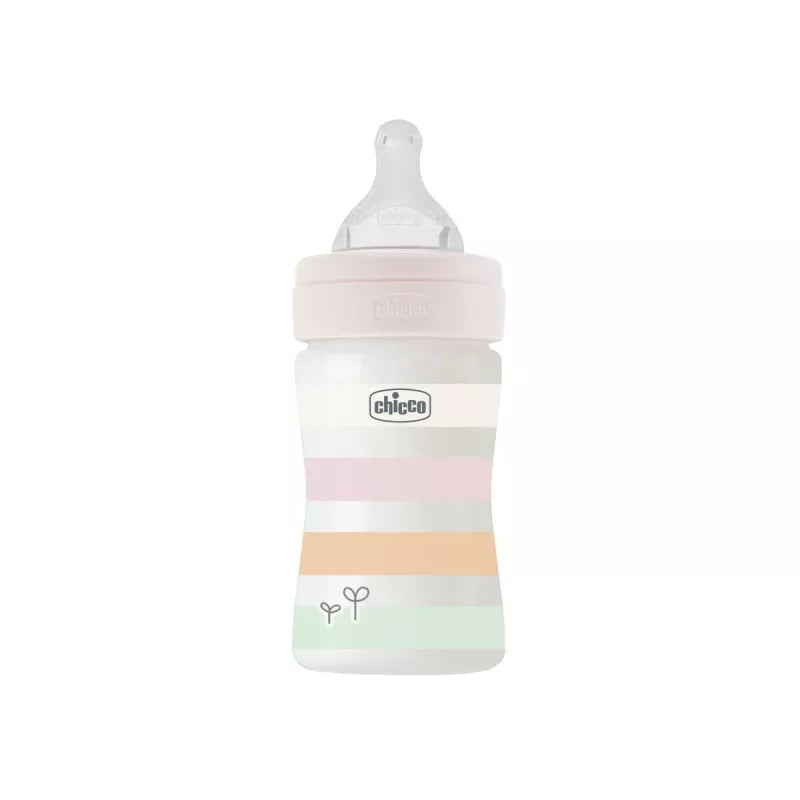 Chicco Well-Being Bottle Medium Flow 150ml Pink
