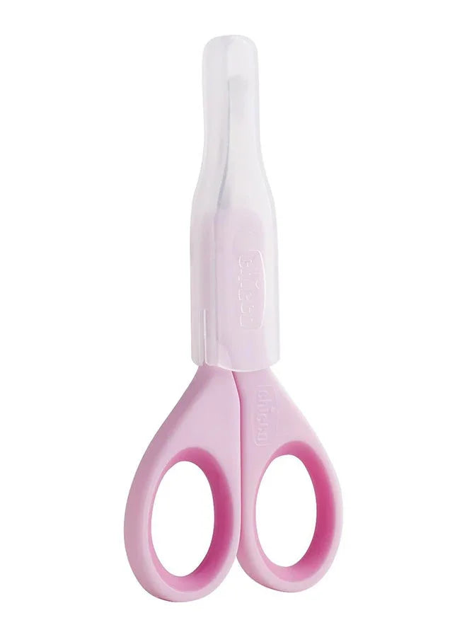 Chicco Baby Moments Round Tip Baby Nail Scissors 0m+ Pink 1 Pc