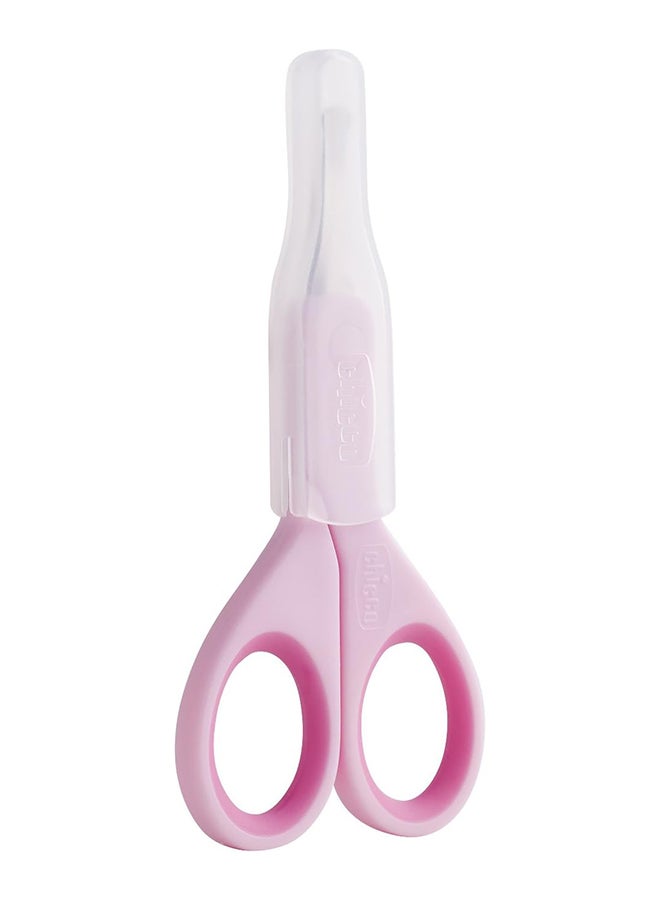 Chicco Baby Moments Round Tip Baby Nail Scissors 0m+ Pink 1 Pc