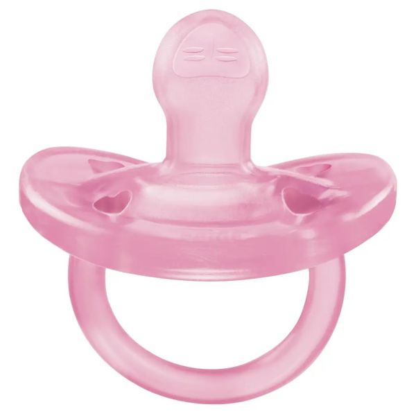Chicco Physio Soft Silicone Orthodontic Soother – Pink (1 Piece)