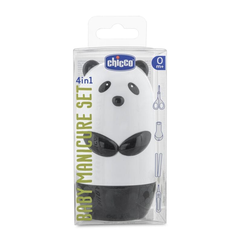 Manicure Set – Baby – 4-in-1 – White Panda Design