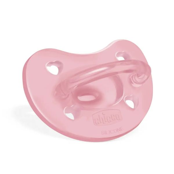 Chicco Physio Soft Silicone Orthodontic Soother – Pink (1 Piece)