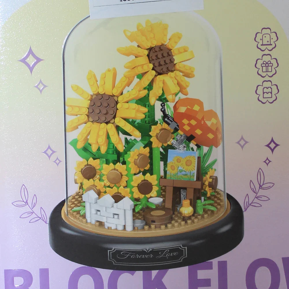 Sunflower-Shaped Building Blocks – 558 Pieces