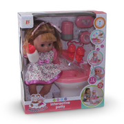Hada Bebe Interactive Potty Doll Play Set – 35 cm & 12 Sounds