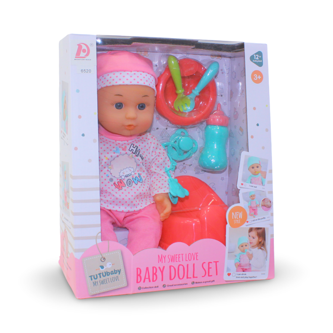 Tutu Baby My Sweet Love Baby Doll Playset – 12 Inches 30cm