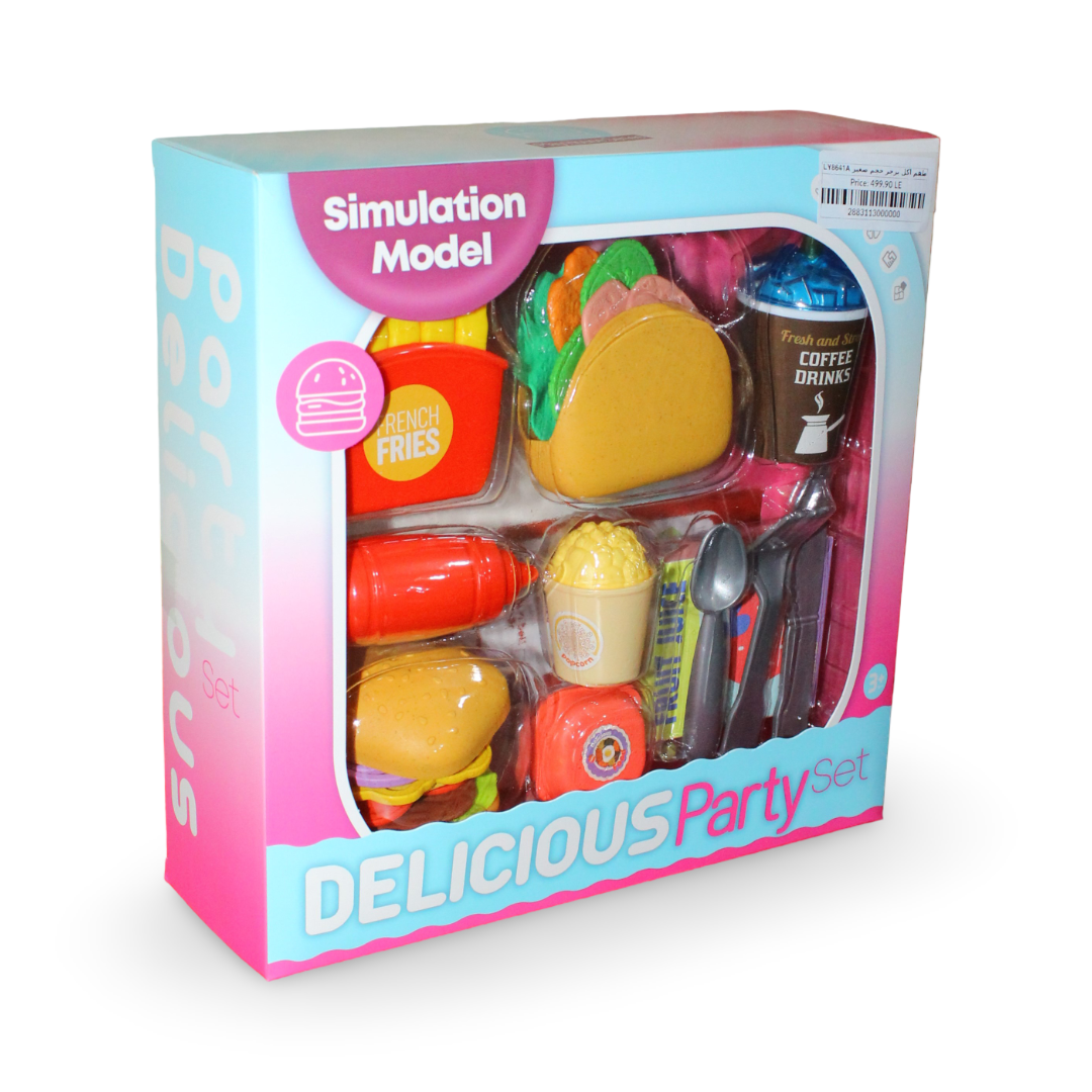 Delicious Party Burger Play Food Set – Mini Size - Toys - OKO