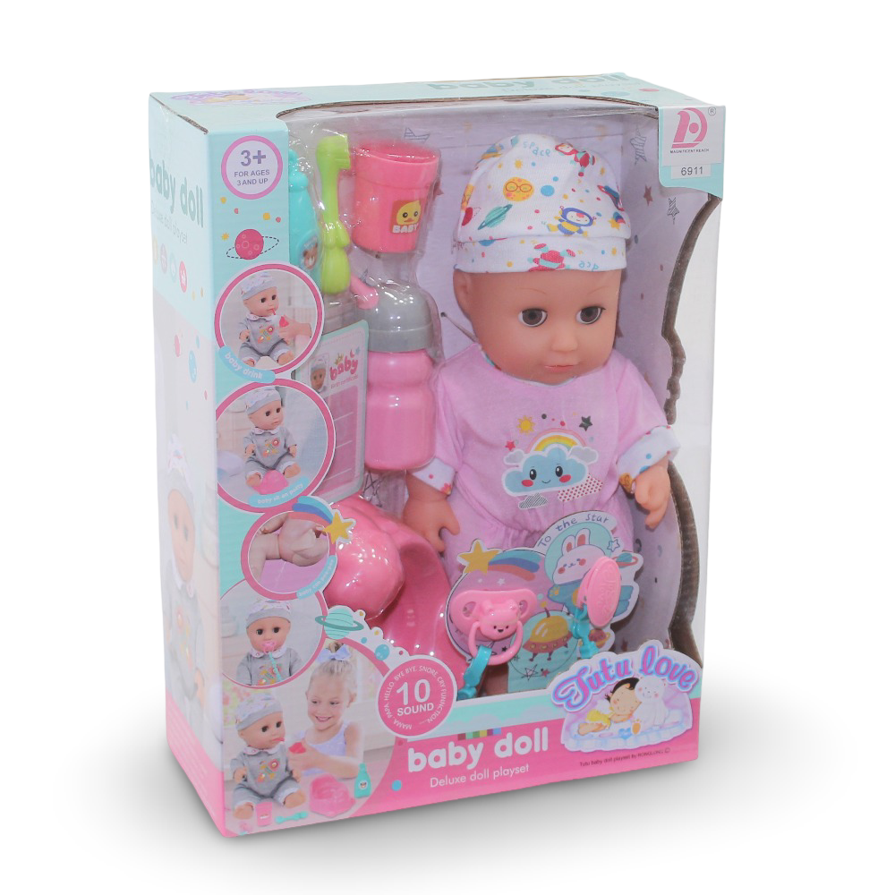 Tutu Love Baby Deluxe Doll Playset – 35 cm & 10 Sounds - Toys - OKO