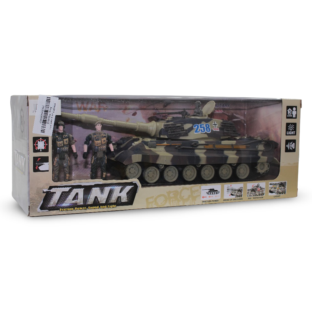 Military Tank Toy with Sound & Light Effects