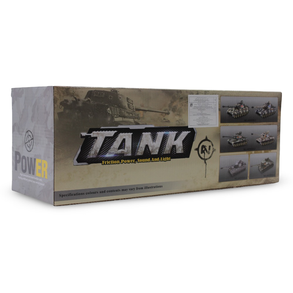 Military Tank Toy with Sound & Light Effects