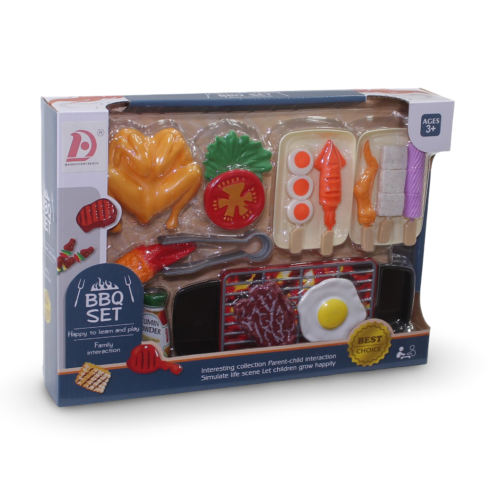 BBQ Set Grilling Pretend Play Food Set - Toys - OKO