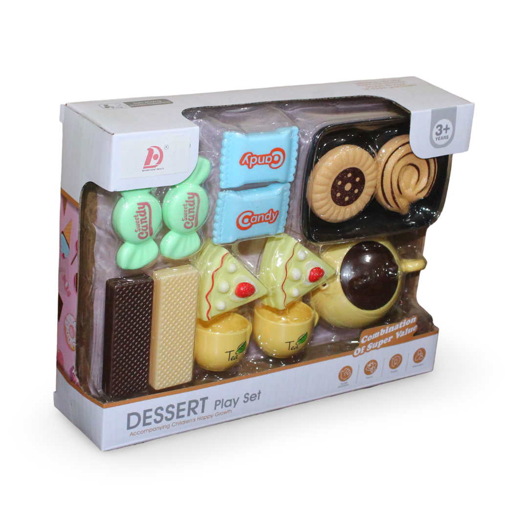 Dessert Tea Party Play Set – 14 Pieces - Toys - OKO