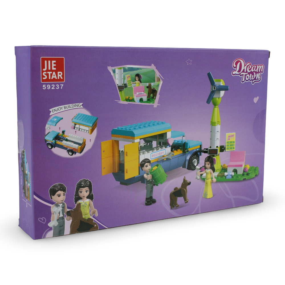 Dream Town Delivery Truck & Charging Station Blocks – 236 Pieces