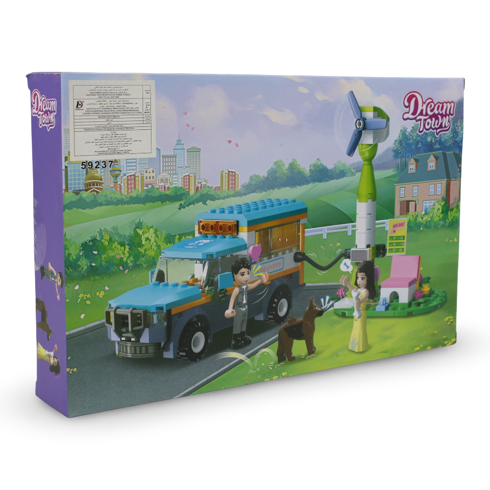 Dream Town Delivery Truck & Charging Station Blocks – 236 Pieces