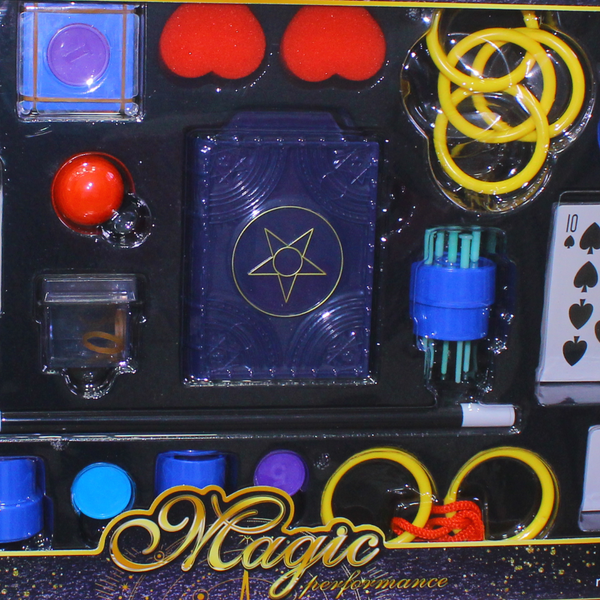 Magic Trick Performance Set with Cards & Accessories – Multicolor