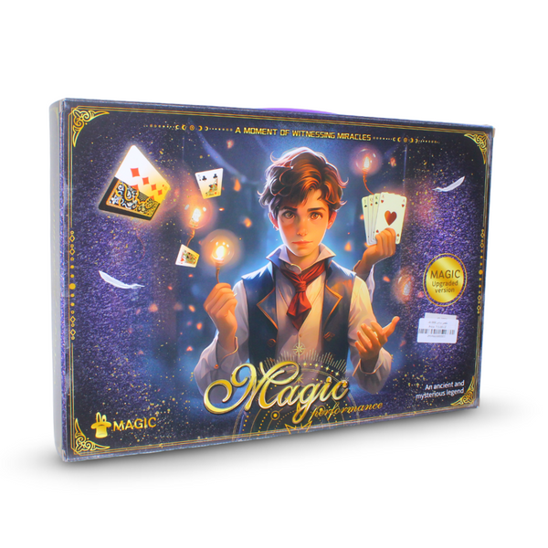 Magic Trick Performance Set with Cards & Accessories – Multicolor