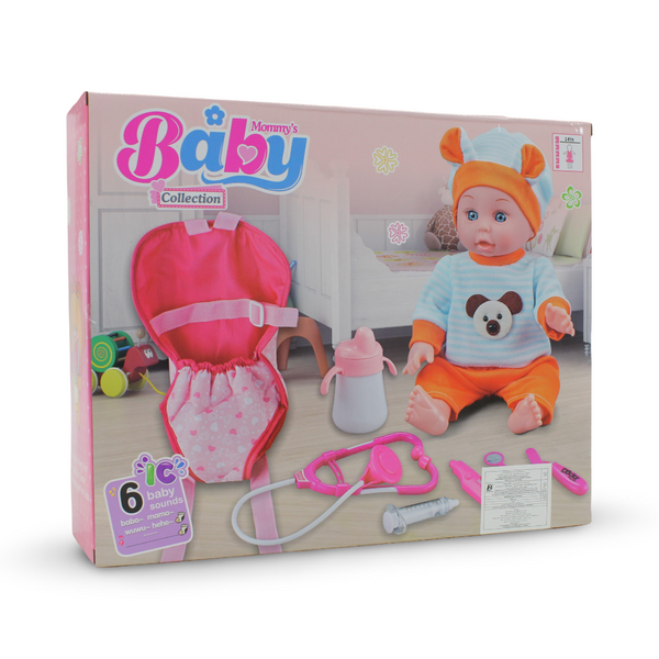 Baby Collection Lovely Deluxe Baby Doll with Accessories Playset 30cm