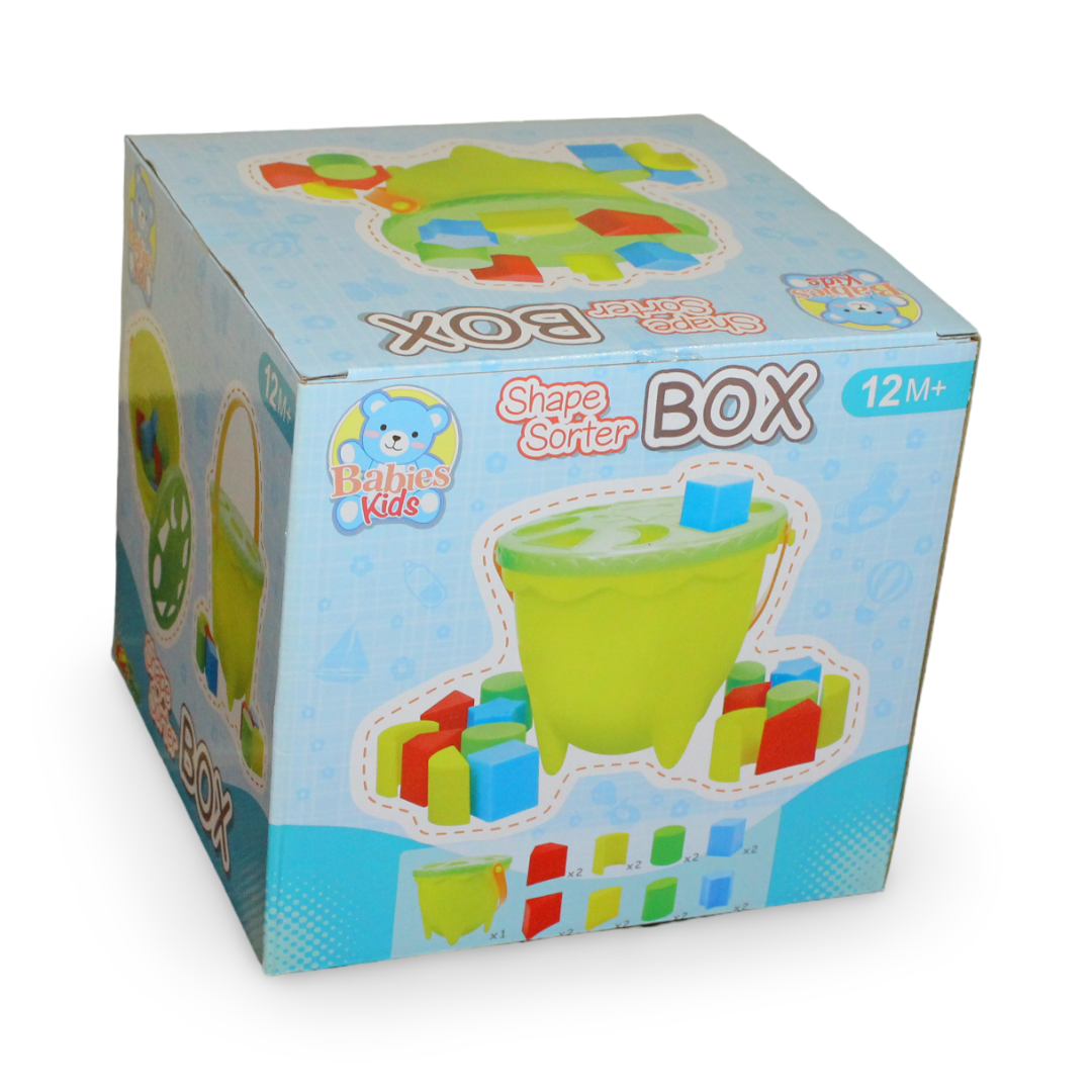 Educational Shape Sorter Bucket – Shape Matching Blocks - Toys - OKO