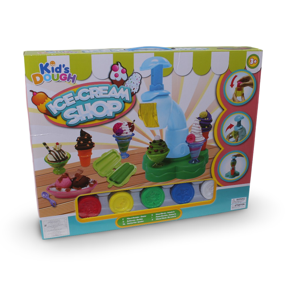 Kid’s Dough Ice Cream Shop – Dough Ice Cream Machine with 5 Cups - Toys - OKO