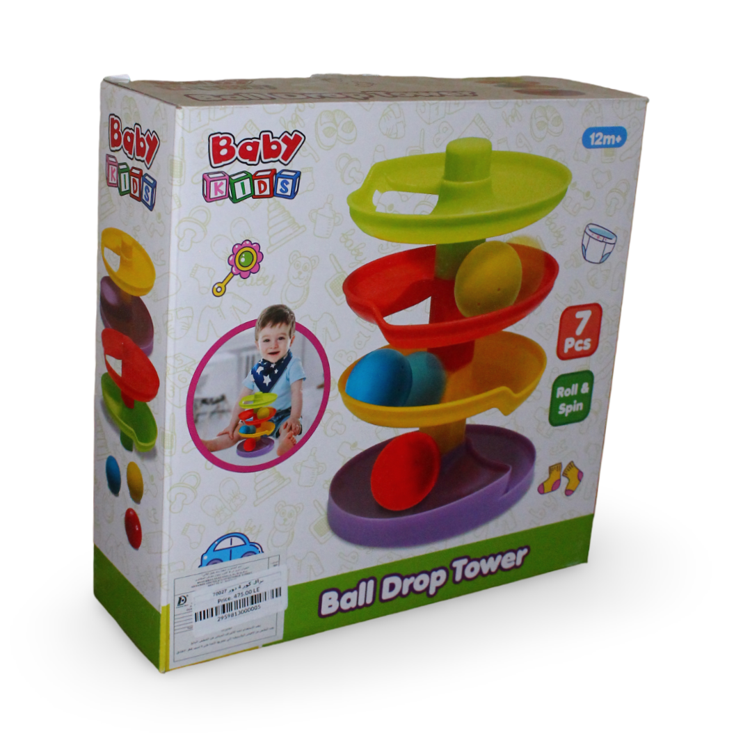 Ball Drop Tower Track Set – 7 Pcs
