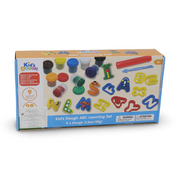 Kids Dough ABC Learning Set – 9 Dough Cups with 28 Alphabet Letters
