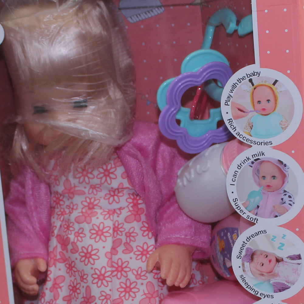 Baby Sweet Love Doll Play Set with Bed & Accessories