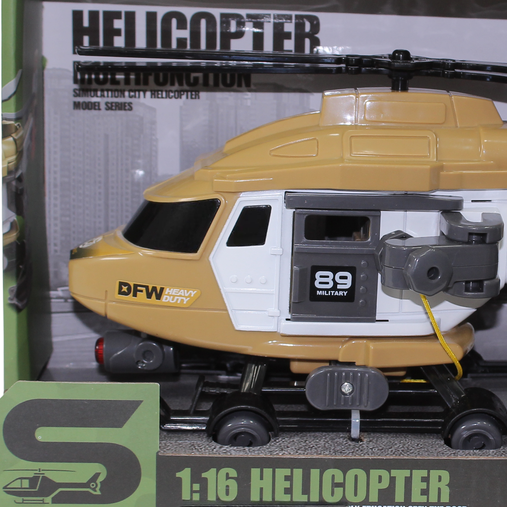 1:16 Scale Helicopter Toy with Sound & Light Effects