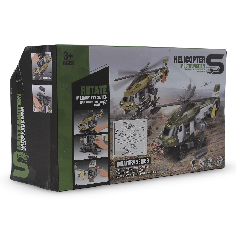 1:16 Scale Helicopter Toy with Sound & Light Effects
