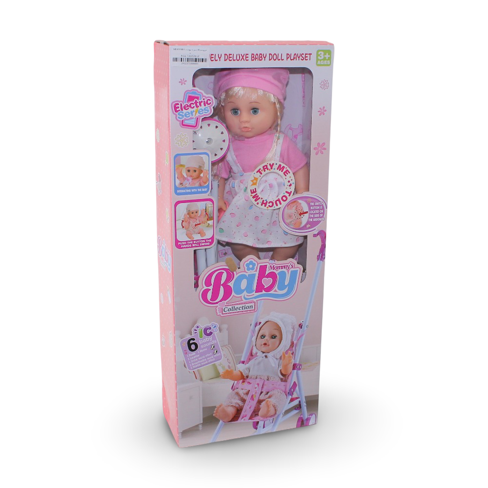 Deluxe Baby Doll Playset – Mommy’s Baby Collection (35 cm & 6 Sounds) - Toys - OKO