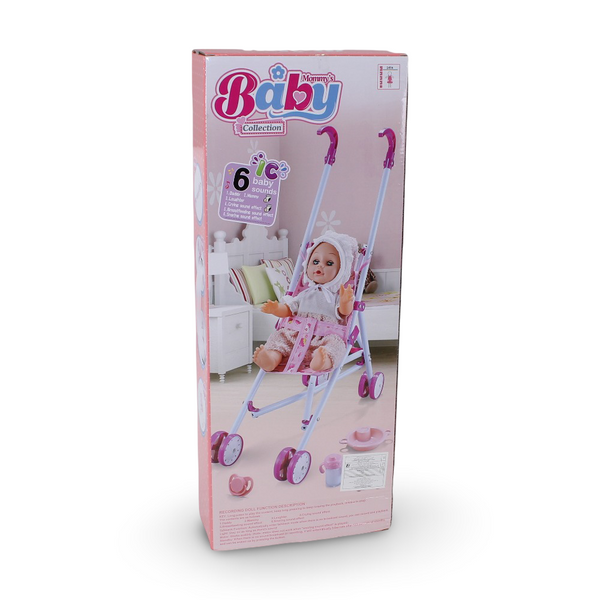 Deluxe Baby Doll Playset – Mommy’s Baby Collection (35 cm & 6 Sounds)