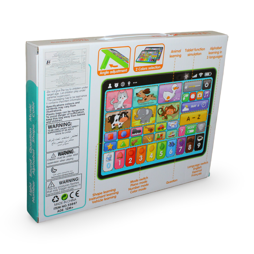 Kids Touch Tablet with Animal Sounds, Light & Music