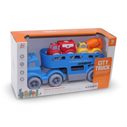 City Truck Transport Vehicle Play Set with Light & Sound