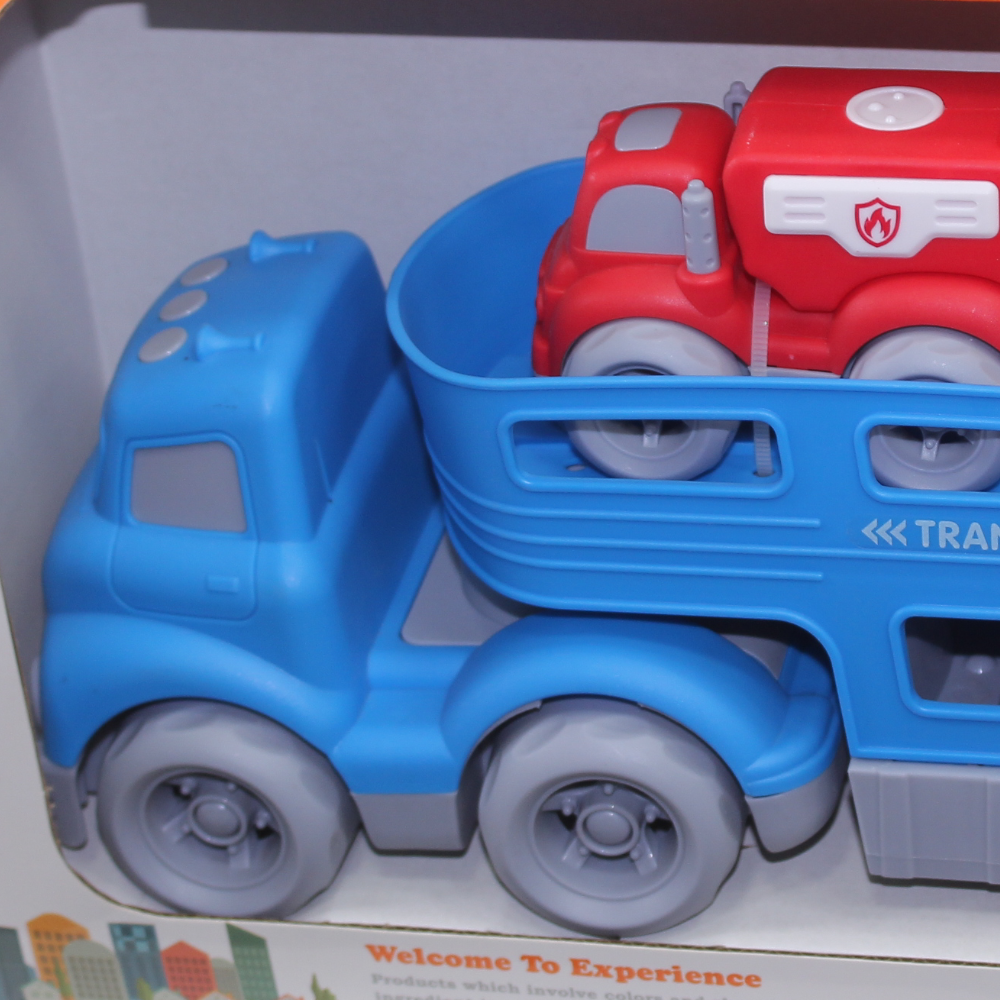 City Truck Transport Vehicle Play Set with Light & Sound