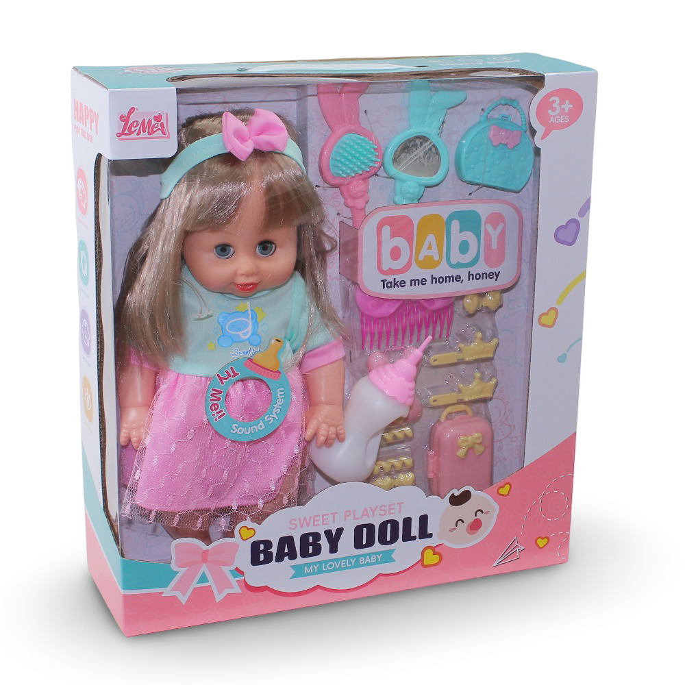 Lemei Toys Sweet Playset Baby Doll - 35 cm
