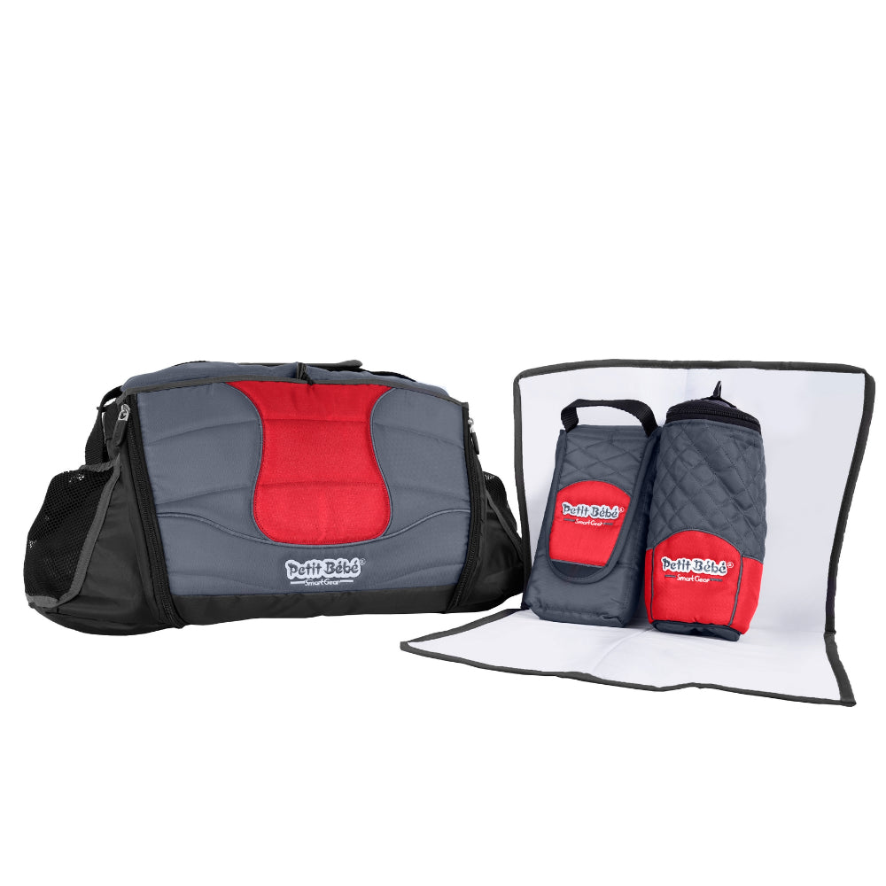 Petit Bebe Smart Gear S1 Diaper Bag – Red