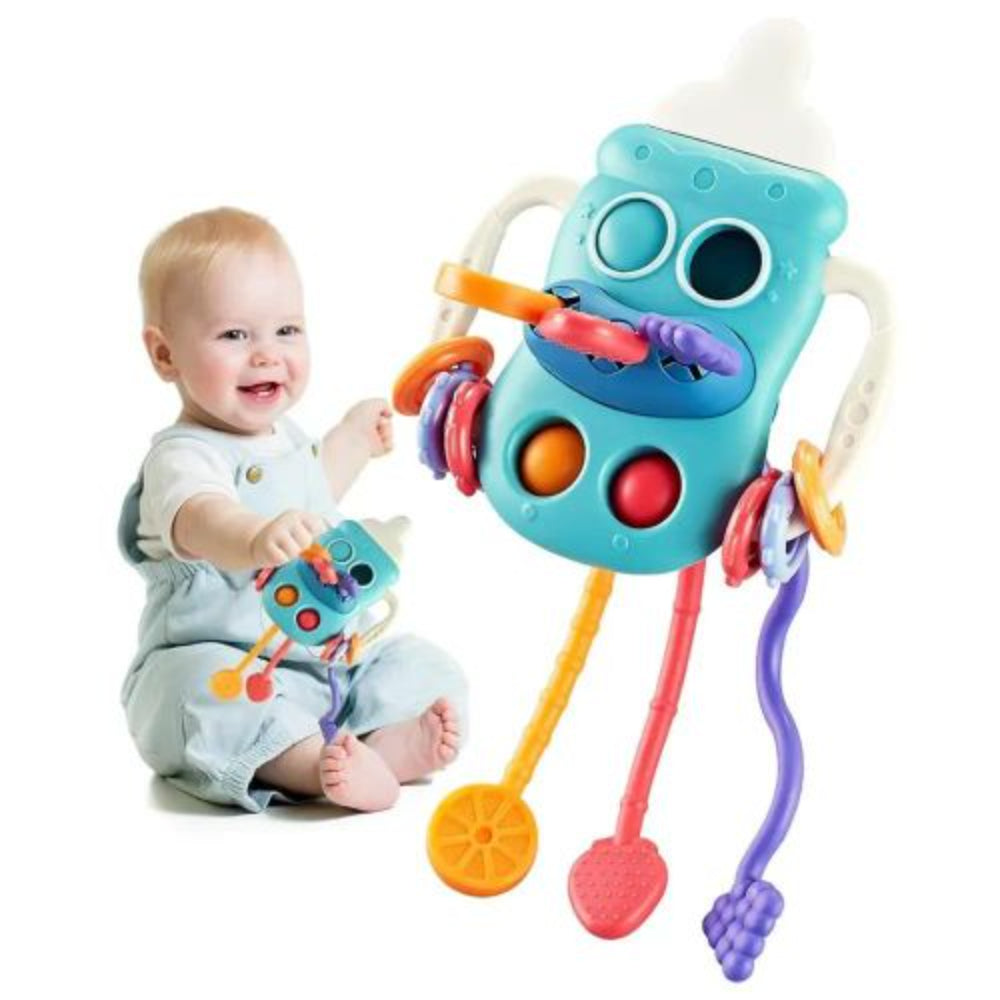 Bibi-inn 5-in-1 Baby Bottle Pull String Sensory Toy