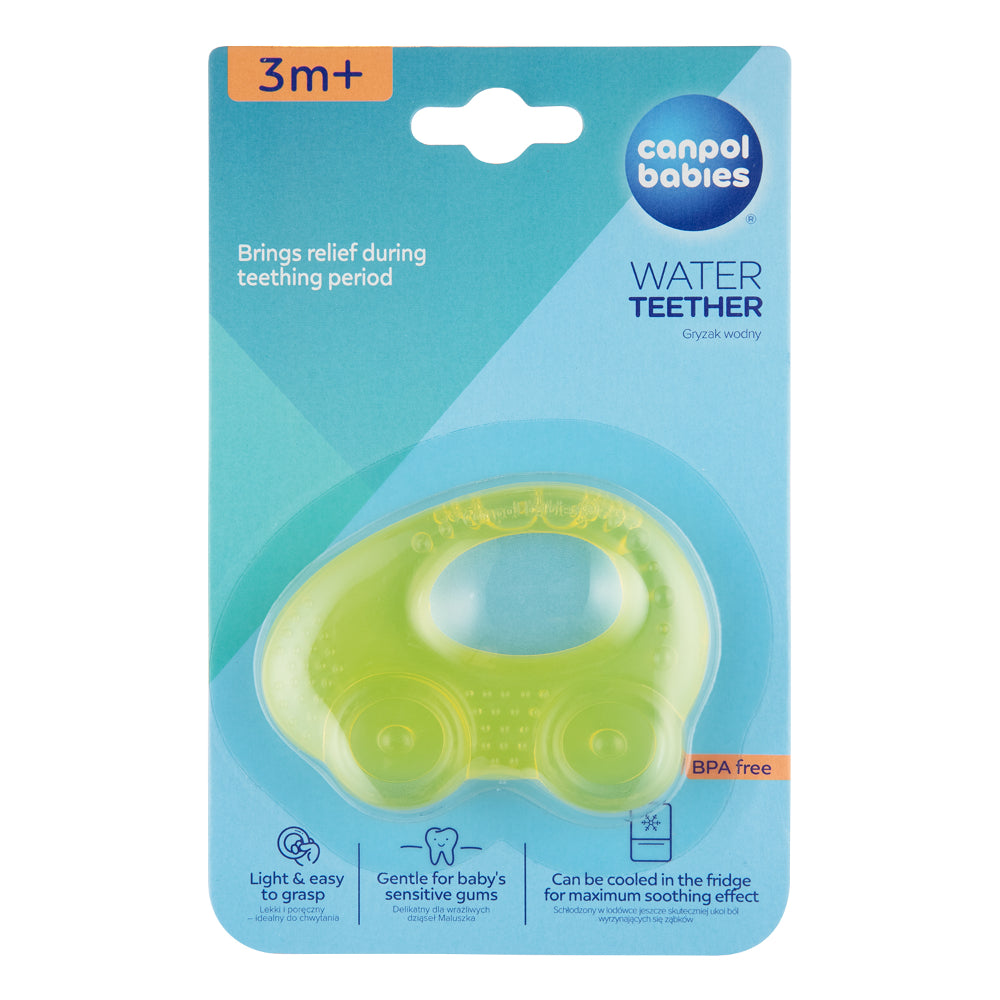 Canpol Babies Water Teether Car-Shaped 3m+ – Yellow