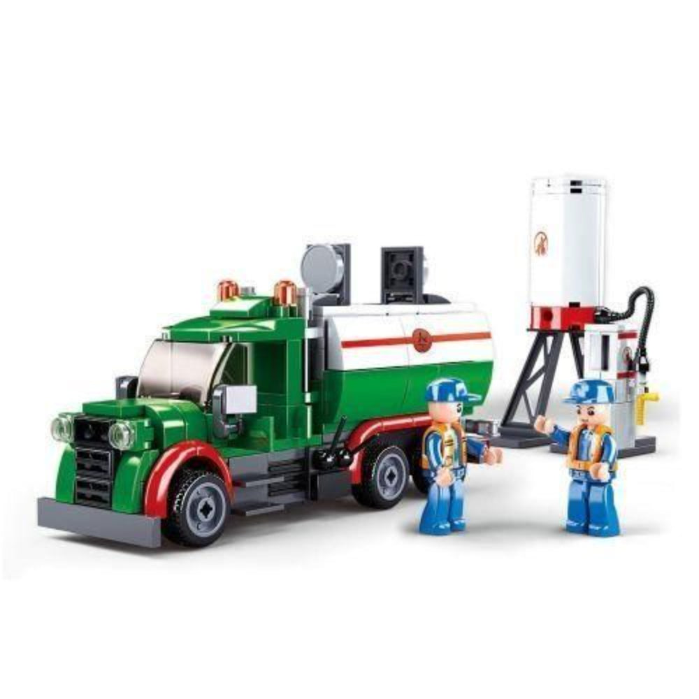 Sluban Town Tanker Truck Blocks Set - 267Pcs - Toys