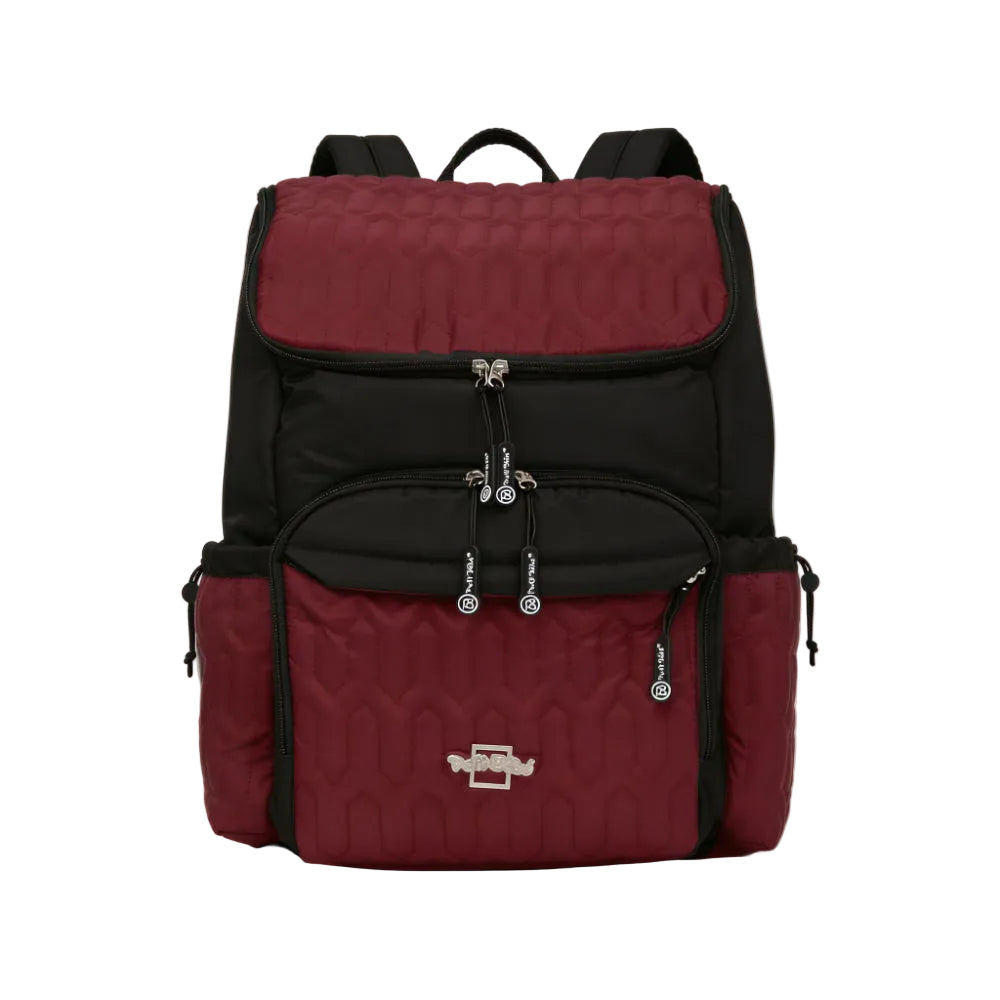 Petit Bebe Baby Diaper Backpack Premium Allure – Burgundy