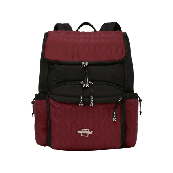 Petit Bebe Baby Diaper Backpack Premium Allure – Burgundy