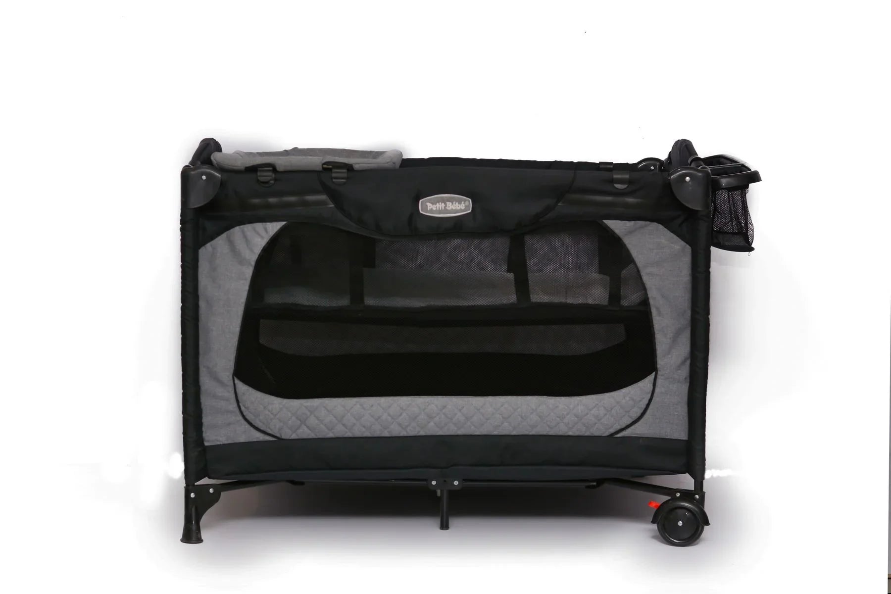 Baby Play Pen – Premium – Waterproof Linen – Grey