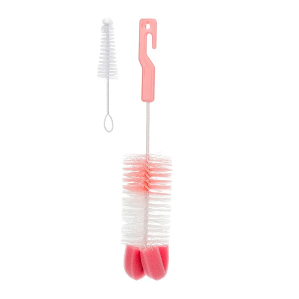 Canpol Babies Brush for Bottles and Teats with Sponge – Pink