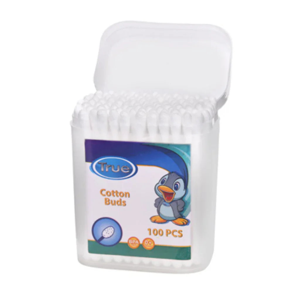 True Ear Cotton Buds - 100 Pcs - Baby Essentials