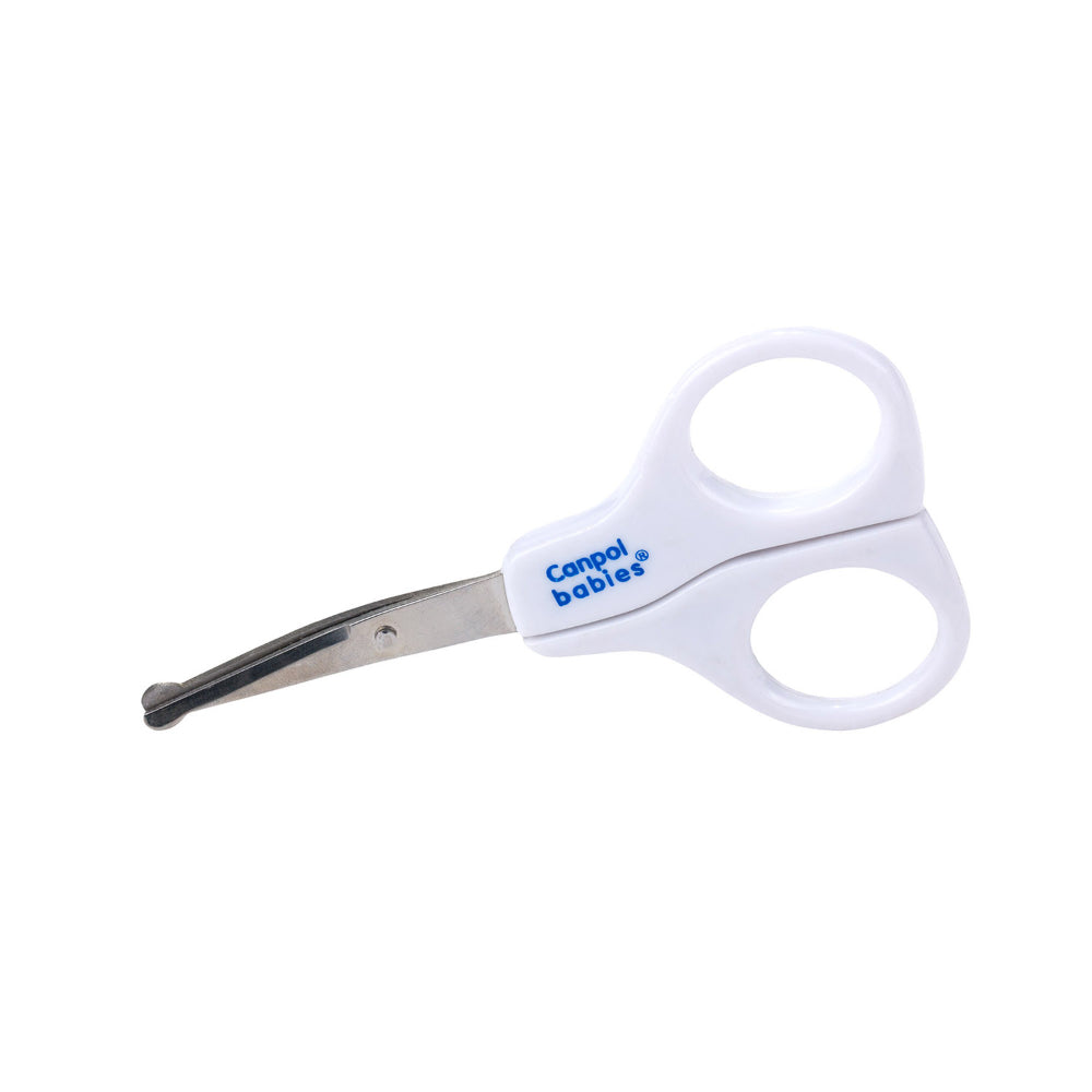 Canpol Babies Round Tip Baby Nail Scissors without Cover – White