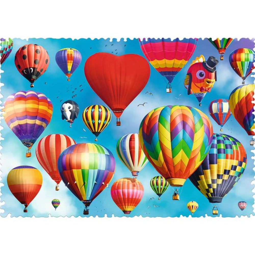 Trefl 600-Piece Crazy Shape Jigsaw Puzzle – Colorful Balloons