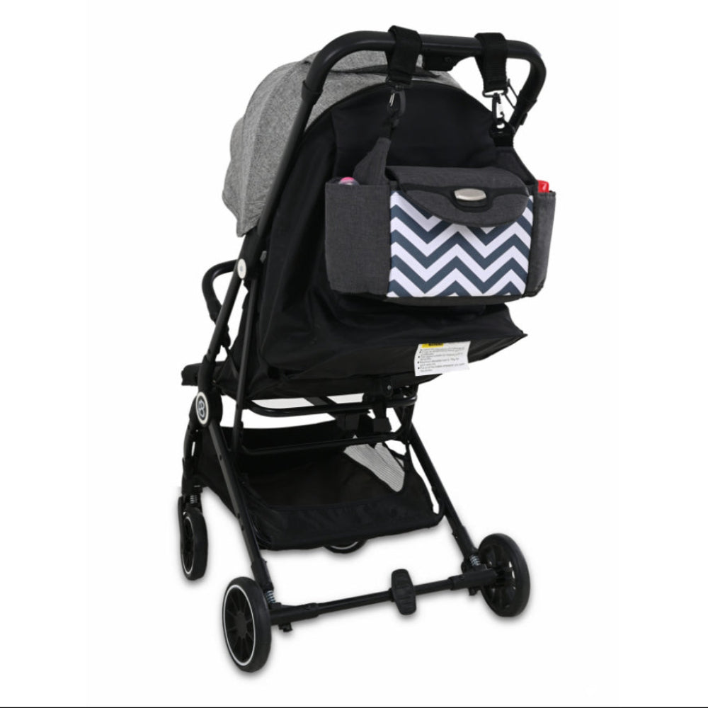 Petit Bebe Formi Stroller Organizer Bag – Zigzag Print